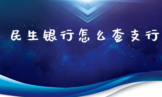 民生银行怎么查支行_https://cj.lansai.wang_金融问答_第1张