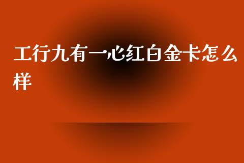 工行九有一心红白金卡怎么样_https://cj.lansai.wang_金融问答_第1张