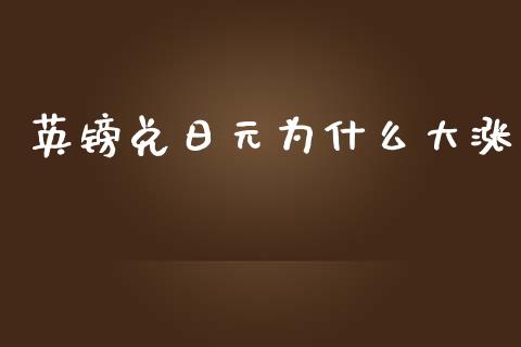 英镑兑日元为什么大涨_https://cj.lansai.wang_股市问答_第1张