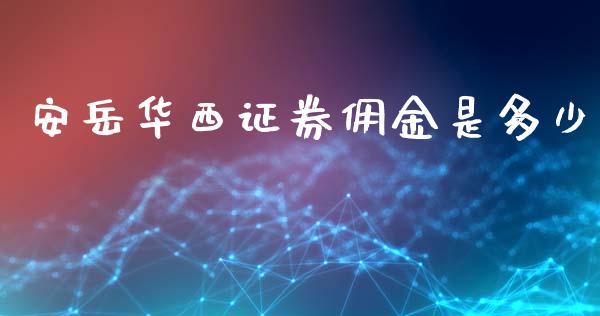 安岳华西证券佣金是多少_https://cj.lansai.wang_理财问答_第1张